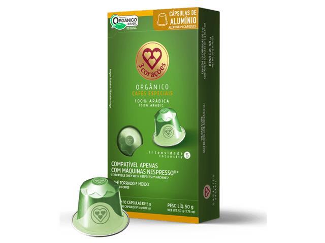 Cápsulas de Café Compatíveis Nespresso 3 Corações Mogiana e Orgânico - 4