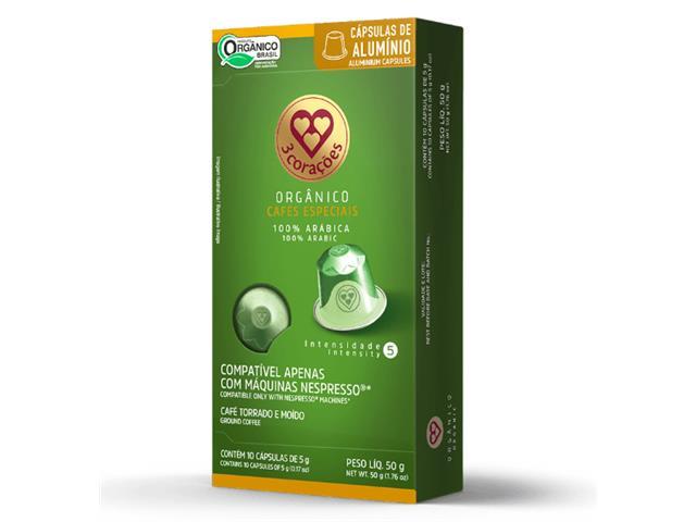Cápsulas de Café Compatíveis Nespresso 3 Corações Mogiana e Orgânico - 5