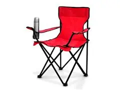 Silla plegable portátil color rojo - 1