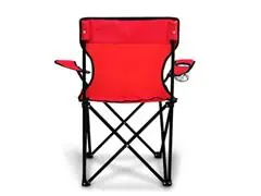 Silla plegable portátil color rojo - 4