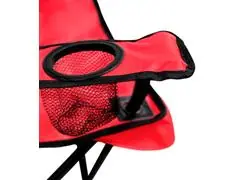 Silla plegable portátil color rojo - 5