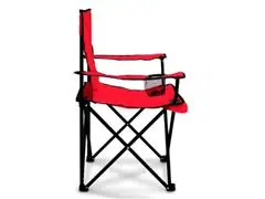 Silla plegable portátil color rojo - 6