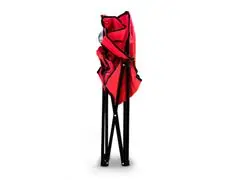 Silla plegable portátil color rojo - 7
