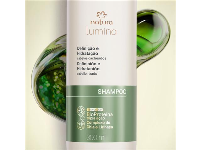 Shampoo Cremoso Definição Cabelos Cacheados Natura Lumina 300ml - 1