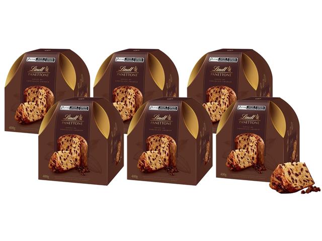 Combo 6 Panettones Lindt Gotas de Chocolate Am...