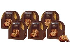 Combo 6 Panettones Lindt Gotas de Chocolate Amargo 400G