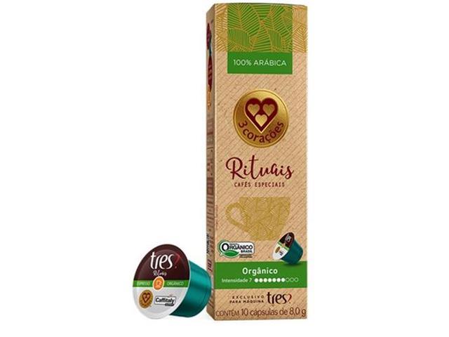 8 Caixas de Cápsulas Três Corações Café Espresso Rituais Orgânico - 1