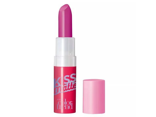 Kit Avon Lápis Delineador Paixão por Roxão + Batom Kiss Rosa Bikini - 2