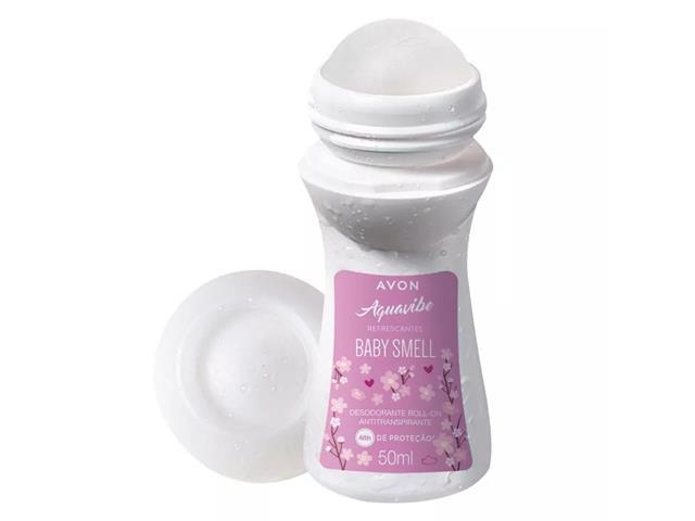 Kit Avon Aquavibe Baby Smell Body Splash e Roll On - 2
