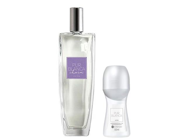 Kit Avon Pur Blanca Colônia e Roll On