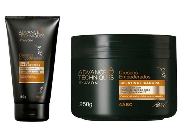 Kit Avon Advance Techniques Creme e Gelatina para Crespos Empoderados