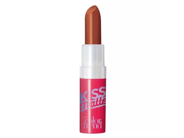Kit Avon Batom Matte Nude Cool + Lápis Delineador Chocolate ao Leite - 1