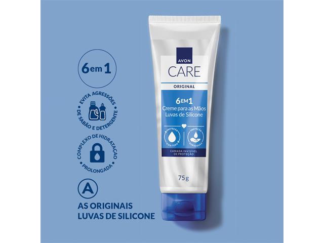 Kit Avon Luvas de Silicone Creme Protetor para as Mãos - 2