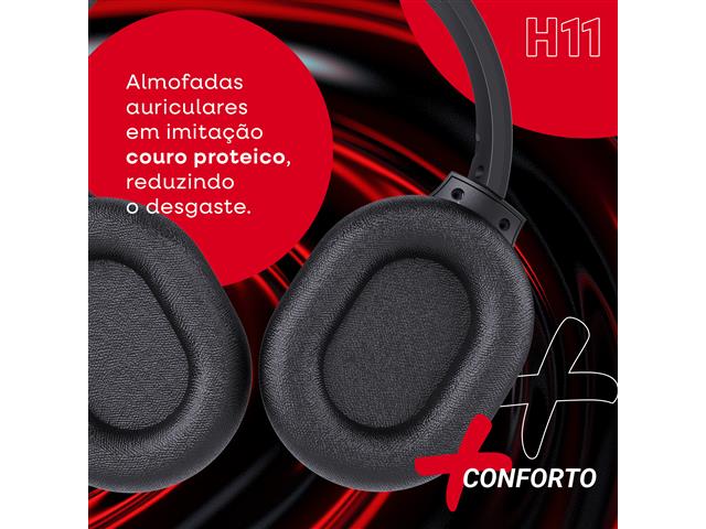 Headphone Bluetooth Lity 5.3  24 Horas ANC Preto (H11) - 3