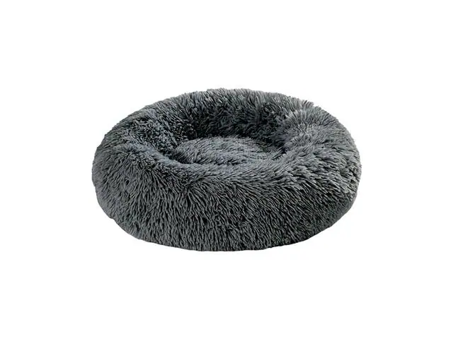 Cama antiestrés para mascotas mediana color Gris