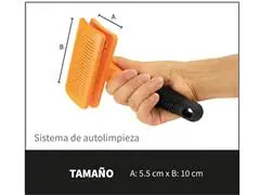Cepillo carda con autolimpieza para marcotas - 3