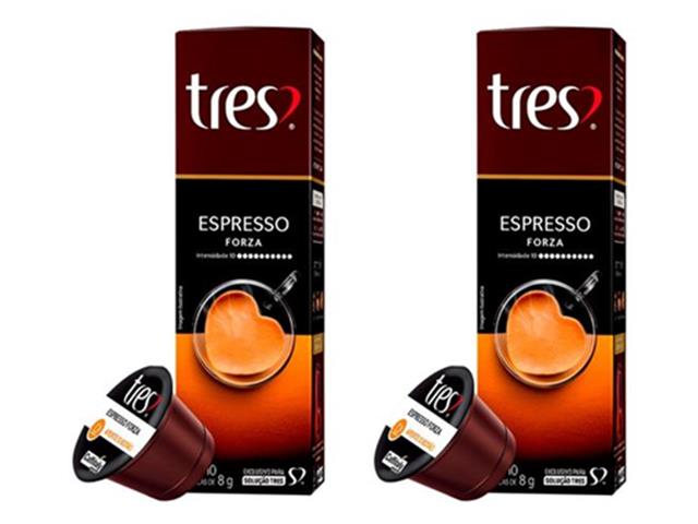 20 Cápsulas Três Corações Café Espresso Forza