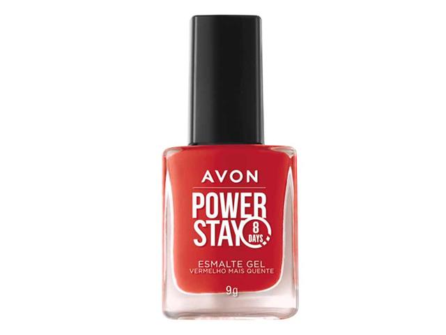 Esmalte Gel Avon Power Stay Vermelho Mais Quente