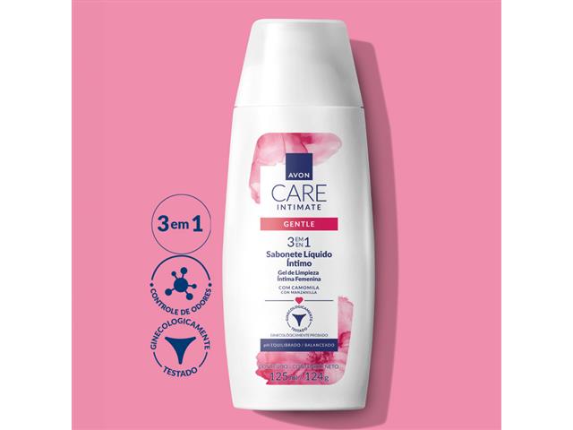 Sabonete Líquido Íntimo Avon Care Intimate Gentle 125ml - 2