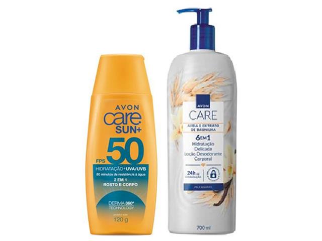 Kit Avon Care Loção Desodorante Corporal + Pro...