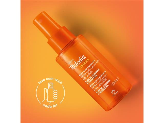 Bruma Facial Energizante Natura Tododia FlorGengibre e Tangerina 100ml - 2