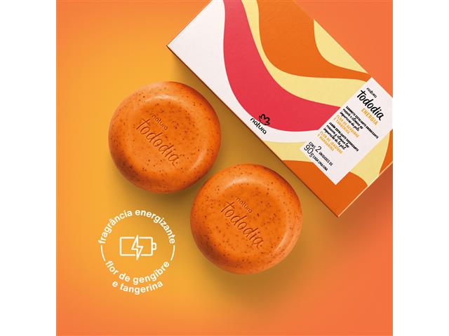 Sabonete em Barra Esfoliante Natura Tododia Energia 2 un de 90g - 2