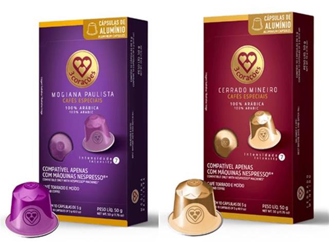 Cápsulas de Café 3 Corações Mogiana Paulista + Cerrado Mineiro