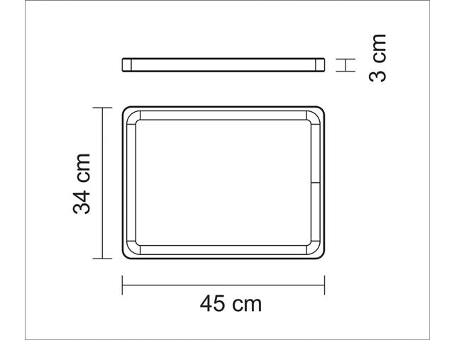 Tábua Cubus para Churrasco Tramontina Retangular 45x34 cm - 2