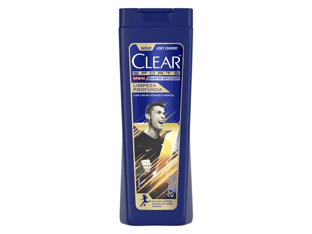 Shampoo Anticaspa Clear Men Sports Limpeza Pro...