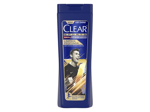 Shampoo Anticaspa Clear Men Sports Limpeza Pro...