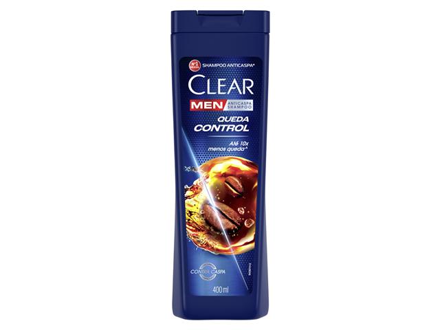 Shampoo Anticaspa Clear Men Queda Control 400m...
