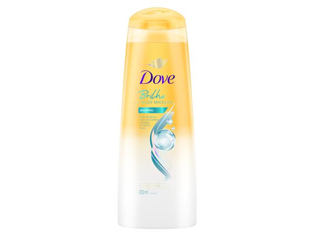 Shampoo Dove Brilho + Óleo Micelar 200ml