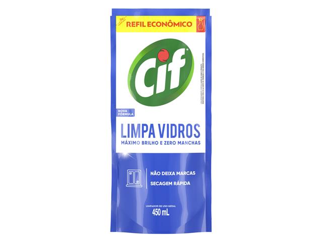Limpador Cif Limpa Vidros Refil 450ml