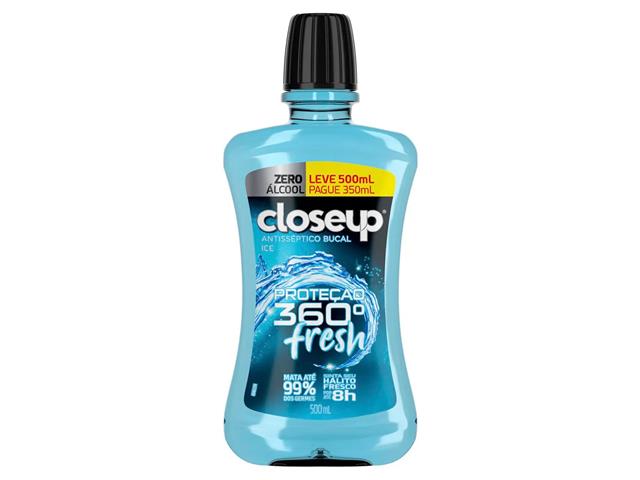 Enxaguante Bucal Close Up Antisséptico Ice com...