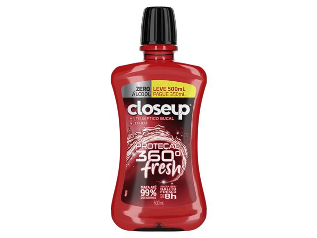 Enxaguante Bucal Close Up Antisséptico Red Hot...