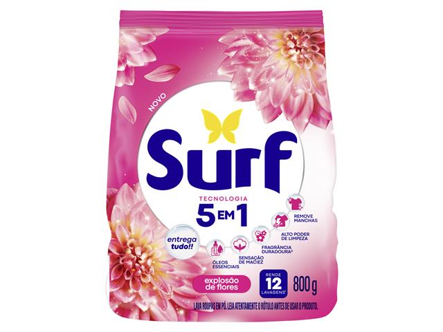 Lava-Roupas Pó Explosão de Flores Surf  800g