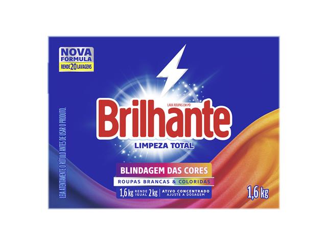 Lava-Roupas Pó Brilhante Roupas Brancas e Colo...