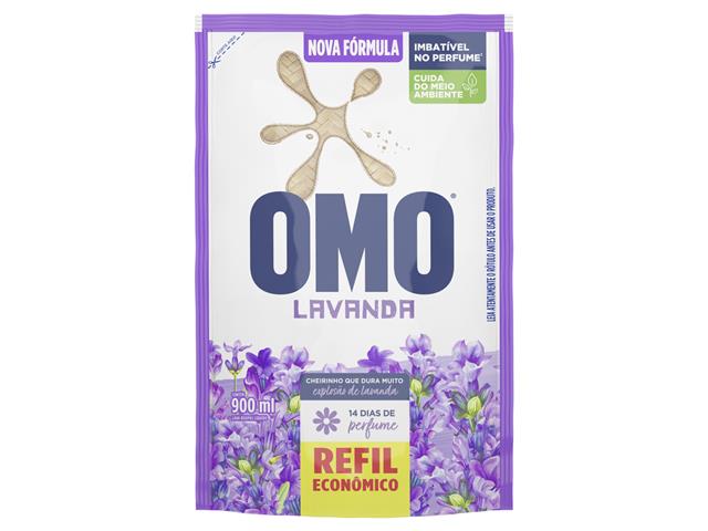 Lava-Roupas Líquido Lavanda Omo Sachê 900ml Re...