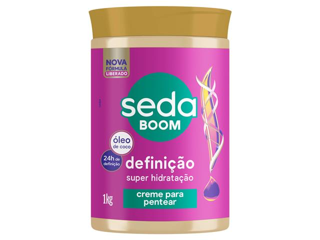 Creme para Pentear com Óleo de Coco Seda Boom ...