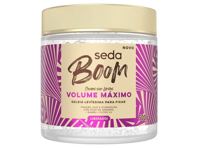 Geleia Seda Boom Volume Máximo 500g