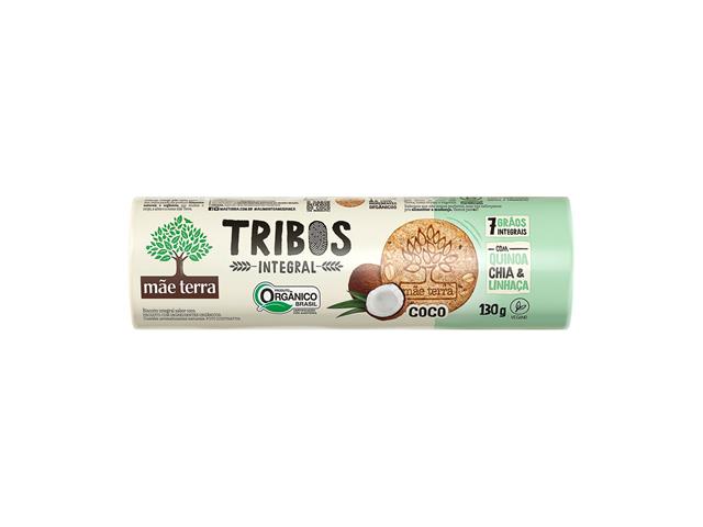 Biscoito Orgânico Mãe Terra Tribos Coco 130g - 0