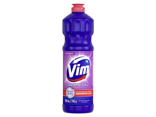 Desinfetante Uso Geral Cloro Gel Lavanda Vim 7...