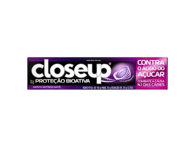 Creme Dental Close Up Proteção Bioativa Contra o Ácido do Açúcar 70g - 0