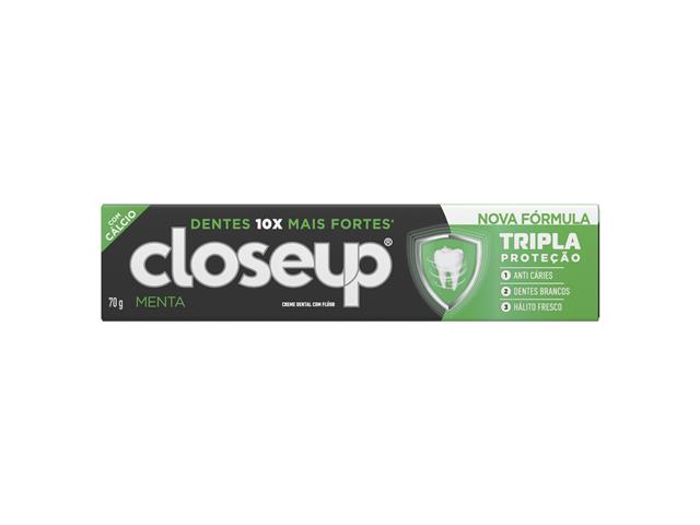 Creme Dental Menta Closeup Tripla Proteção 70g...