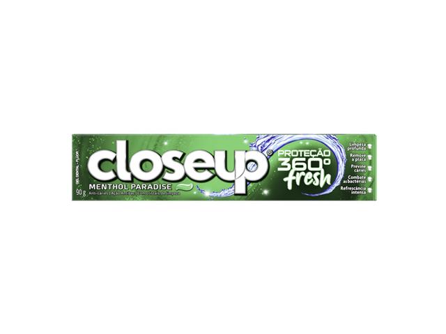 Creme Dental em Gel Close Up Menthol Paradise ...