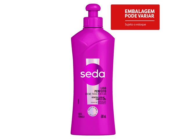 Creme para Pentear Seda Liso Perfeito Frasco 3...