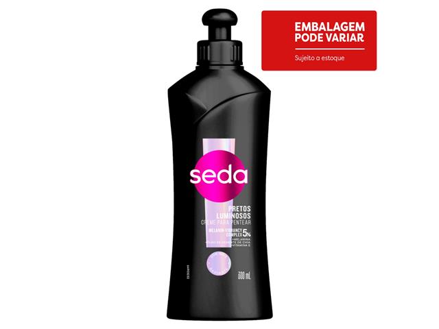 Creme para Pentear Seda Pretos Luminosos Frasc...