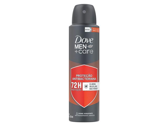 Desodorante Aerosol Dove Men+Care Proteção Antibacteriana 150ml - 0