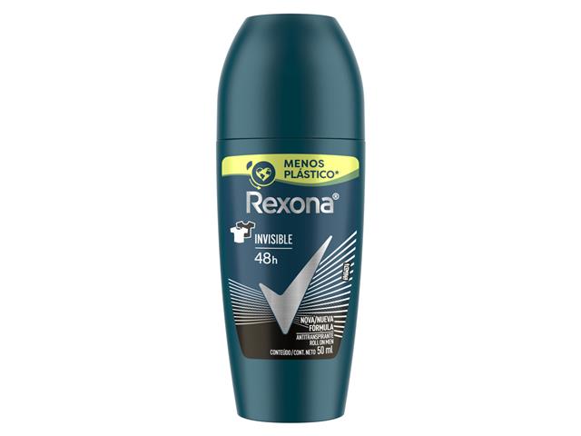 Desodorante Roll On Rexona Masculino Invisible...
