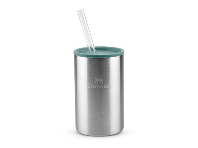 Porta Lata Can Cooler Térmico com Tampa Stanley Stainless Steel 296ML